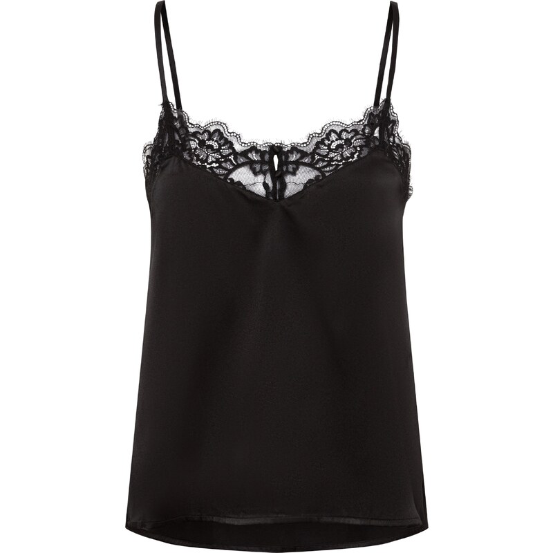 LASCANA Tričká na spanie čierna 60356989