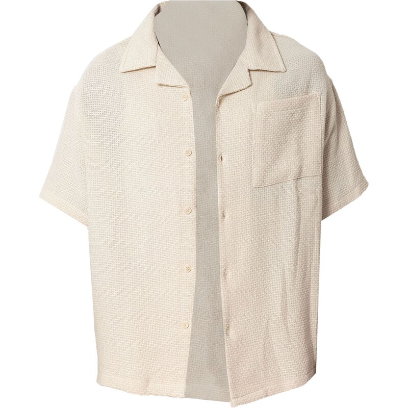 VAMOS CLO Košeľa šedobiela 60683356