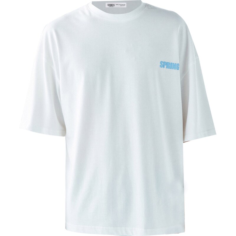 VAMOS CLO Tričko nebielená / námornícka modrá / svetlomodrá 60683380