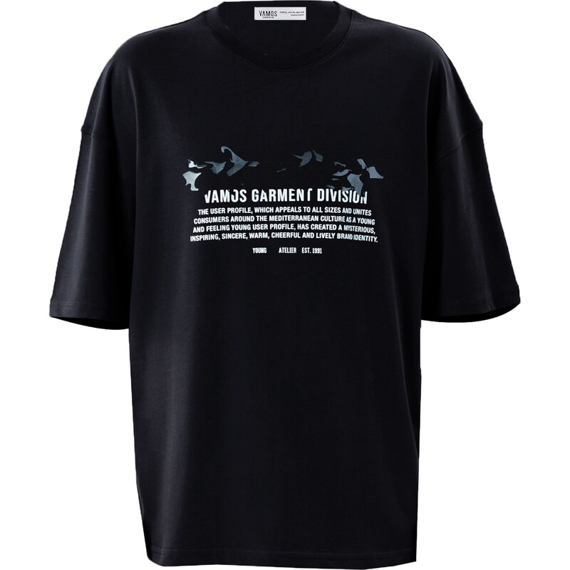 VAMOS CLO Tričko zmiešané farby / čierna 60683504