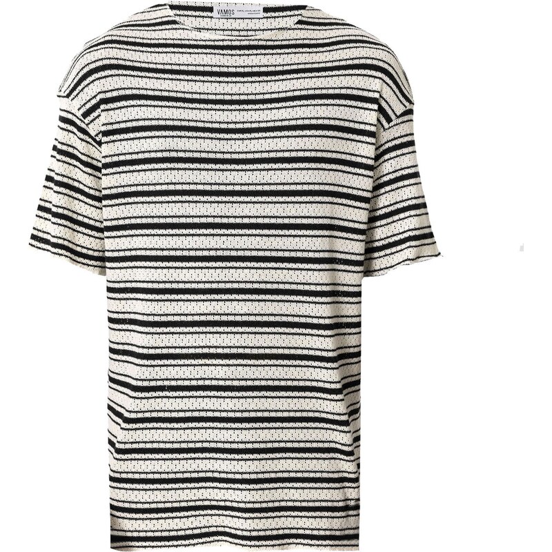 VAMOS CLO Tričko čierna / biela 60683515