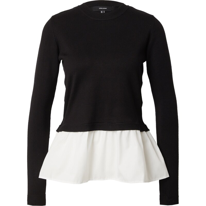 VERO MODA Sveter JOSE čierna / biela 61944257