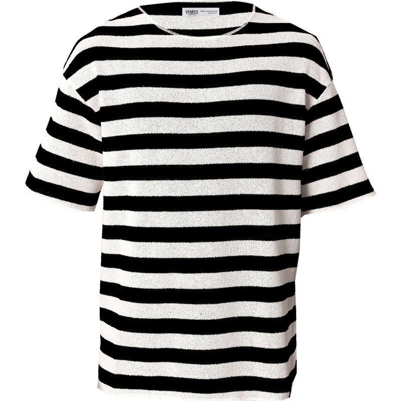 VAMOS CLO Tričko čierna / biela 60683451