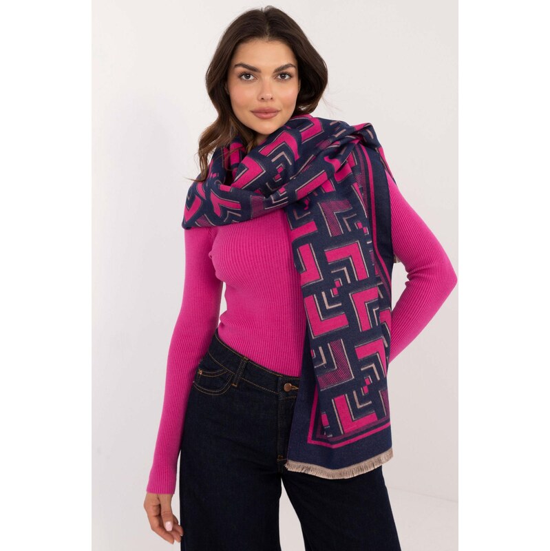 MladaModa Hrejivý dámsky šál s geometrickými vzormi model 15832 farba 67212785