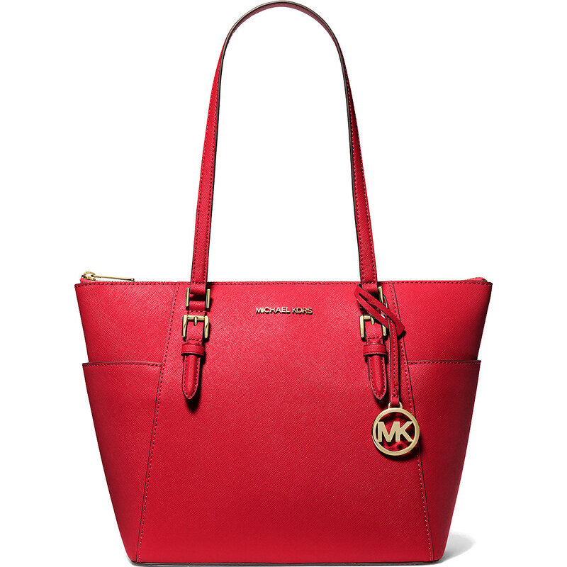 Michael Kors Charlotte Large Saffiano Leather Top-Zip Tote Bag Bright 63717807