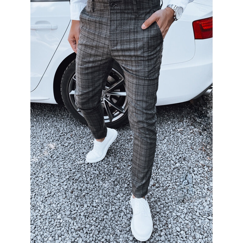 DStreet Pánske tmavosivé chino nohavice 54177950