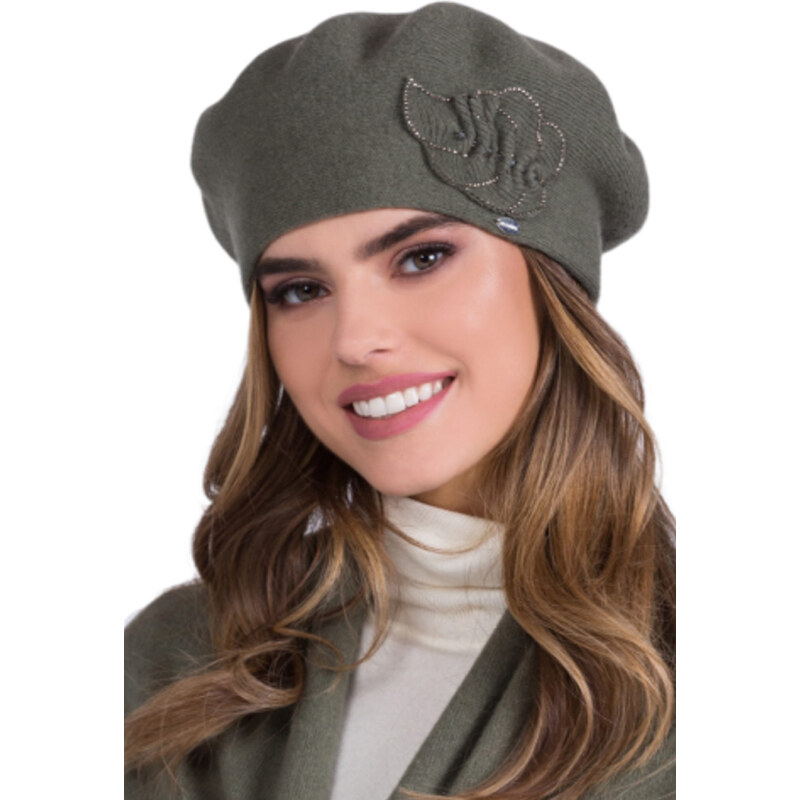 Kamea Khaki dámska baretka na zimu Justa, Farba khaki 59788491