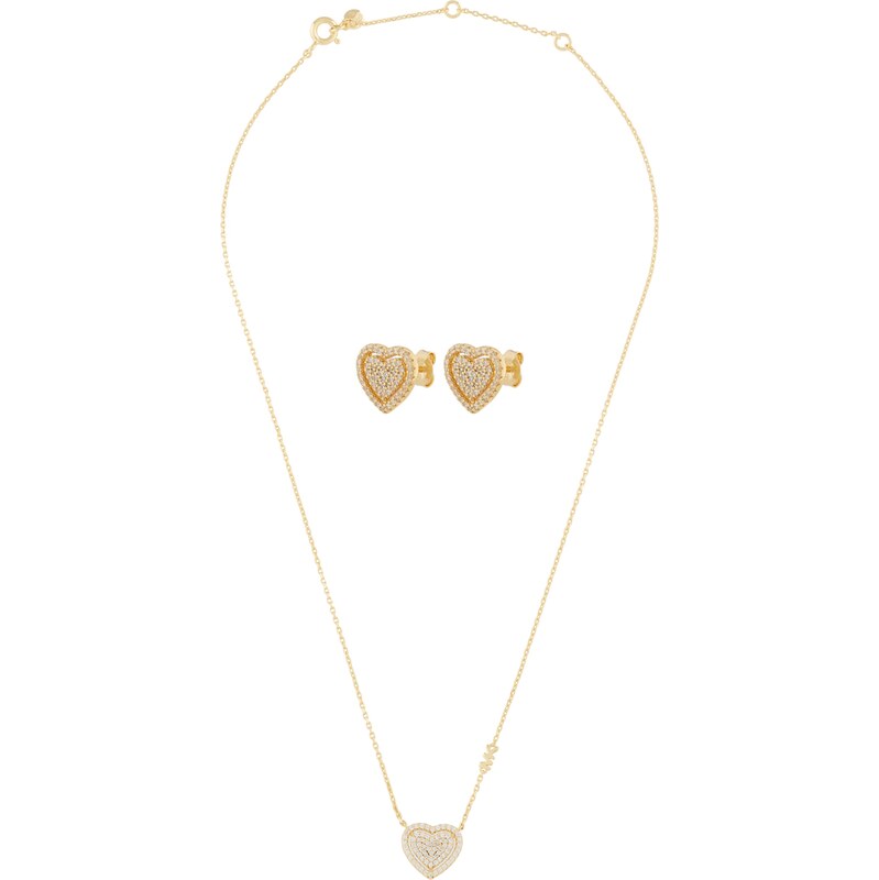 MICHAEL Michael Kors Sada šperkov zlatá / priehľadná 60185694