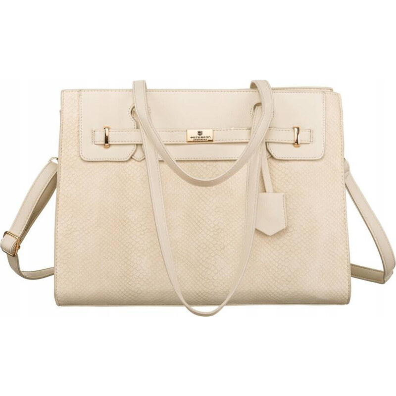 Peterson Béžová štýlová shopper kabelka PTN R-1907 52672654