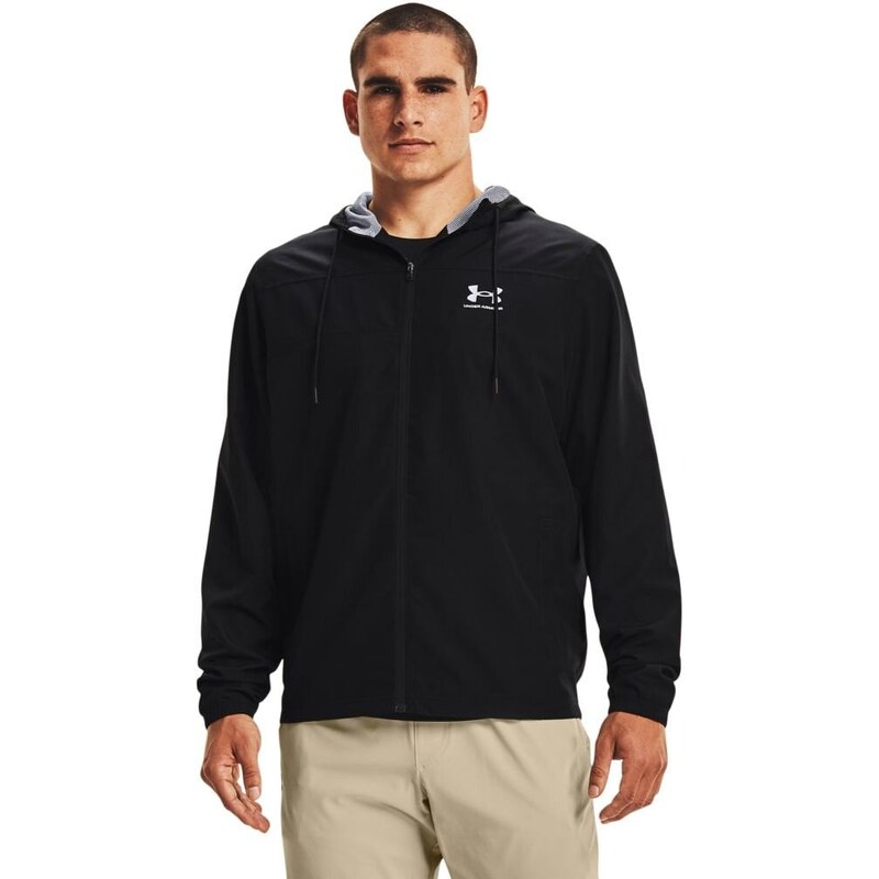 Mens jacket Under Armour SPORTSTYLE WINDBREAKER - black 64783294