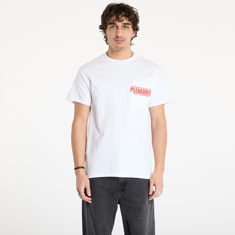 Tričko PLEASURES Staff Pocket T-Shirt White S 60239787