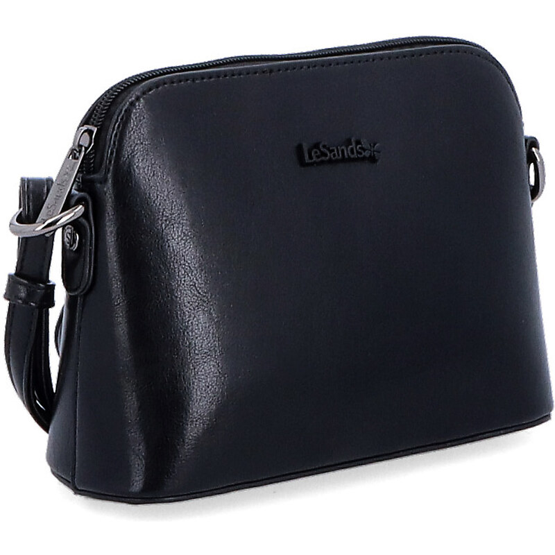 Kabelka zo syntetickej kože crossbody Le Sands čierna 7710 C 64020315