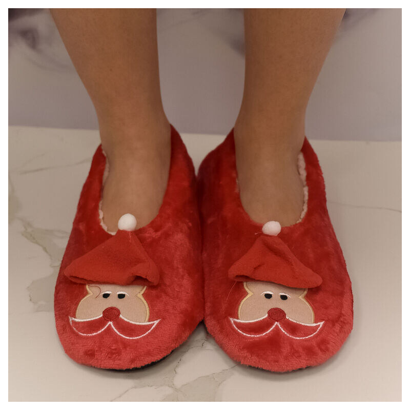 MR PAMUT Dámske plyšové červené ponožky Santa Cozy 59808790