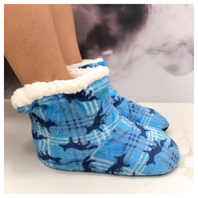 AURA.VIA Detské modré plyšové ponožky Dino Adventure 28-35 59808794