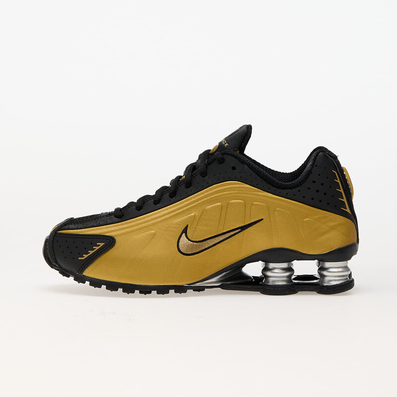 Nike W Shox R4 Black/ Metallic Gold-Metallic Silver 60818759