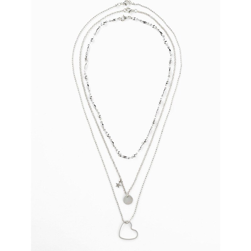 bonprix Sada retiazok (3-dielna), farba strieborná 44737033