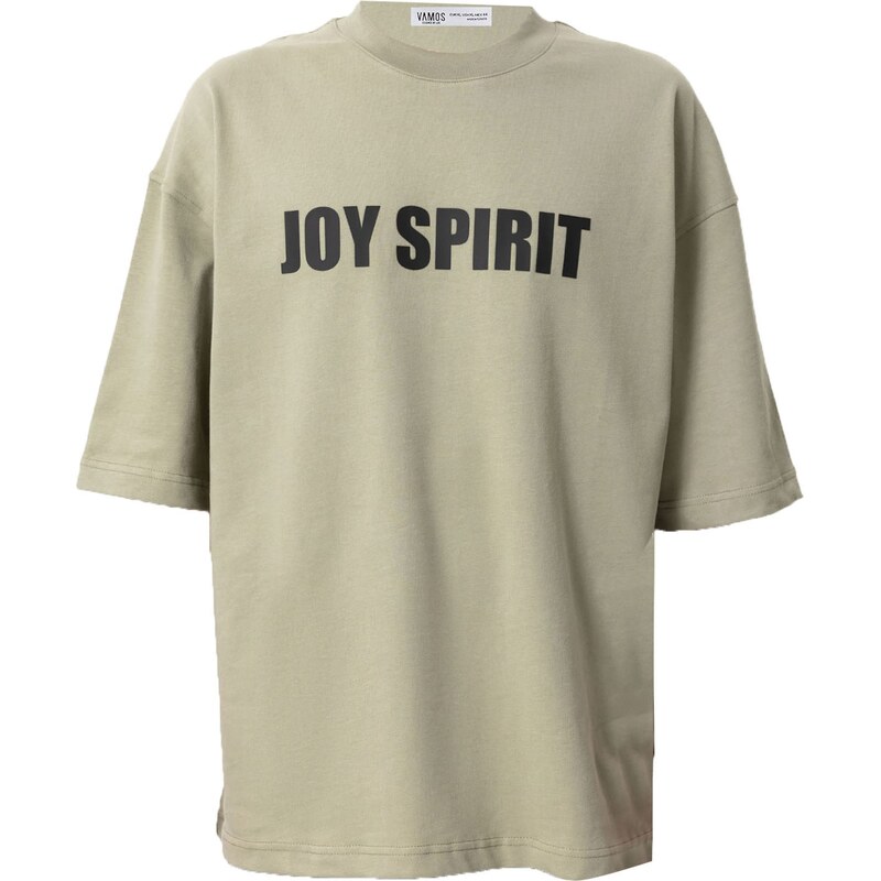 VAMOS CLO Tričko kaki / čierna 60683404