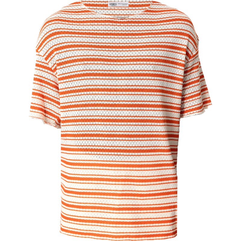 VAMOS CLO Tričko Colorado Springs oranžová / biela 60683674