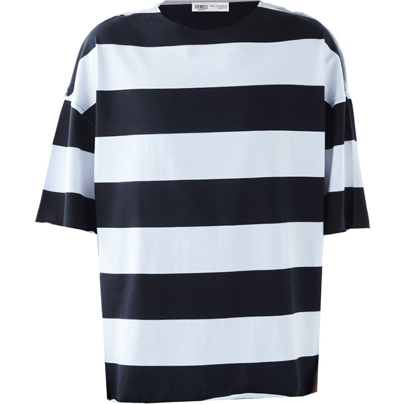 VAMOS CLO Tričko Philadelphia čierna / biela 60683783