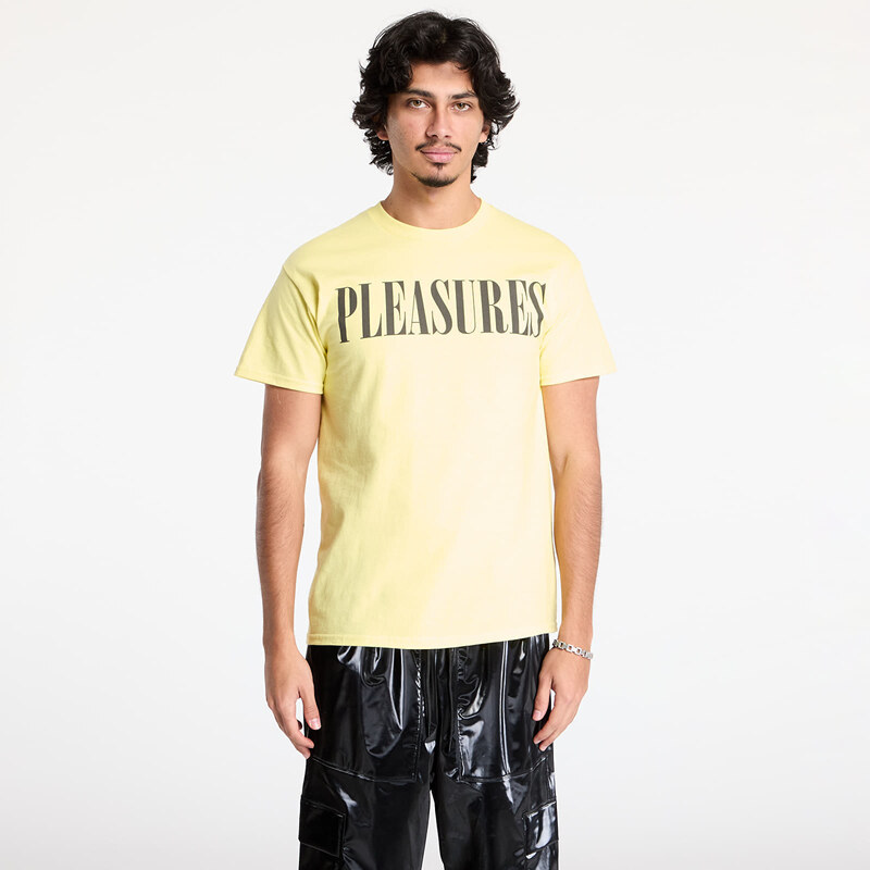 Tričko PLEASURES Onyx 24 T-Shirt Cornsilk L 60239786