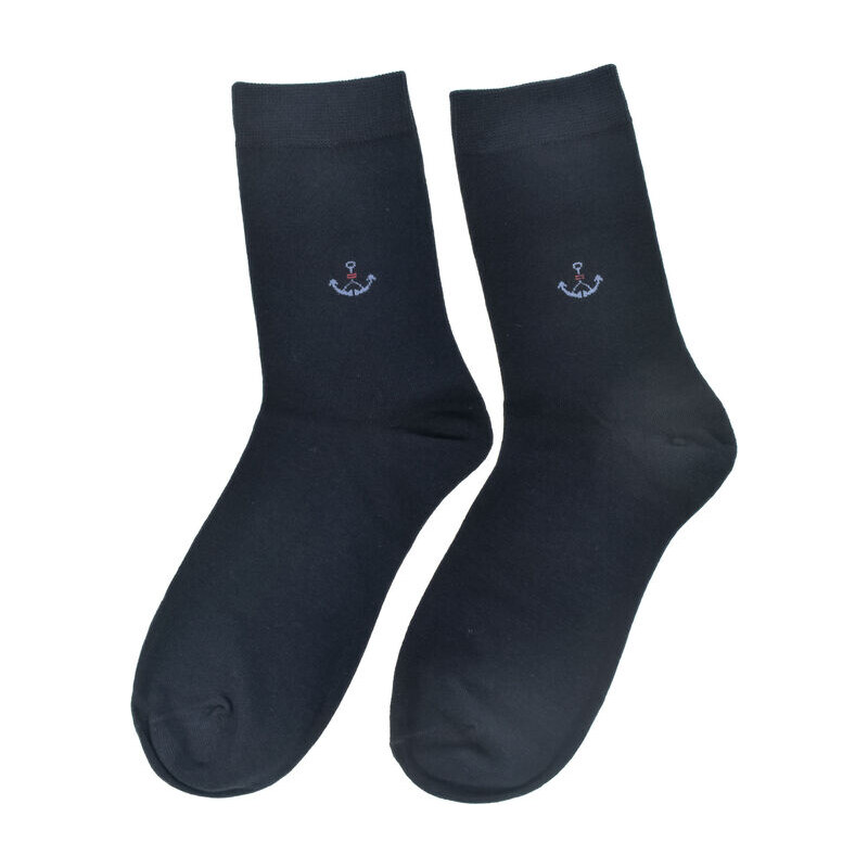 AURA.VIA UNI tmavomodré bavlnené ponožky Sailor Comfort 59829664