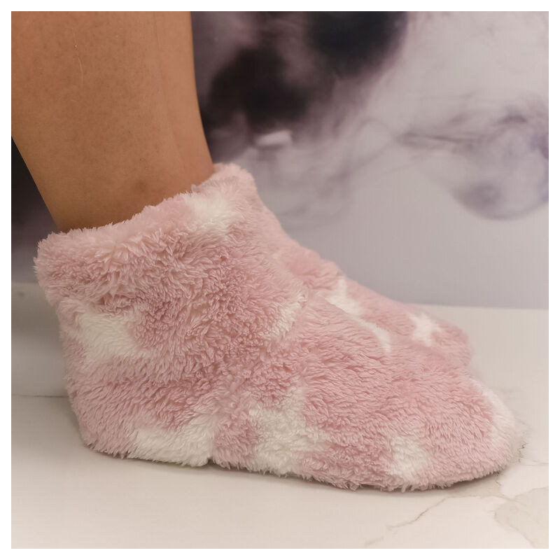 AURA.VIA Detské plyšové ružové ponožky Starry Cozy 28-35 59829653