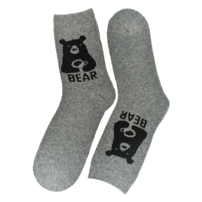 AURA.VIA Termo sivé ponožky BearWarm 35-41 59829676