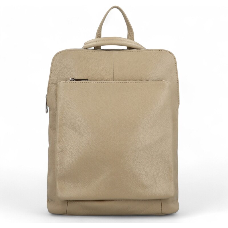 Delami Vera Pelle Dámsky kožený batôžtek/kabelka taupe - Delami Houtel 60175625