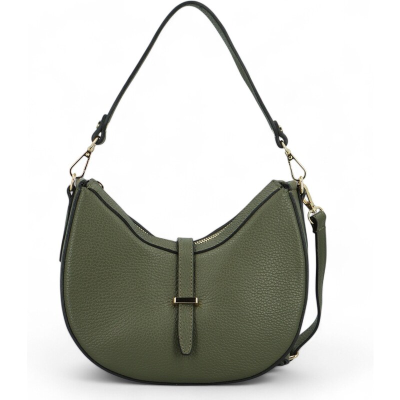 Delami Vera Pelle Dámska kožená kabelka cez rameno zelená - Delami 60175632