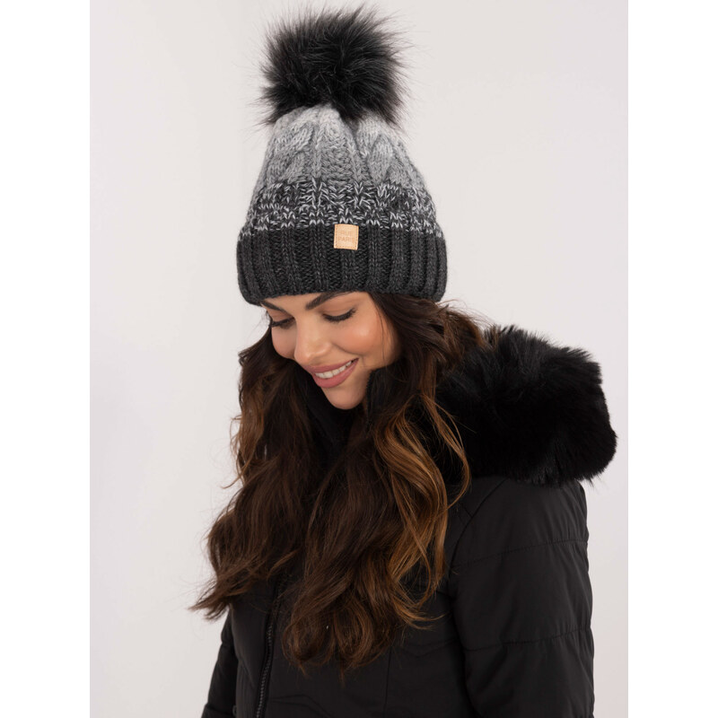 RUE PARIS Cap-JK-CZ-52.17-dark grey 64687770