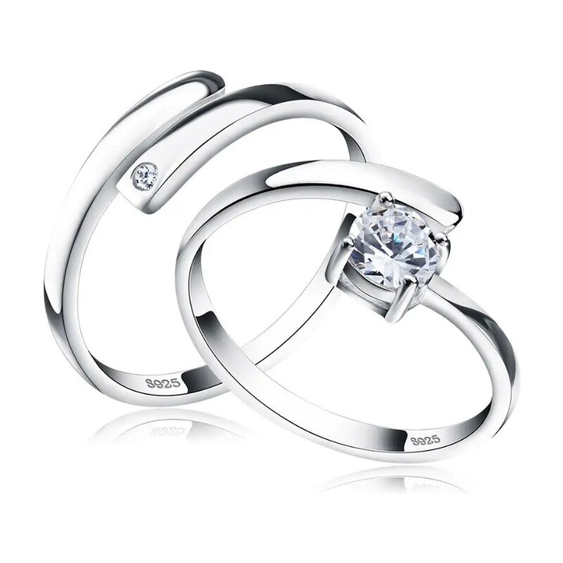 MAJYA Strieborný nastaviteľný prsteň GEORGIA 11305 64582277