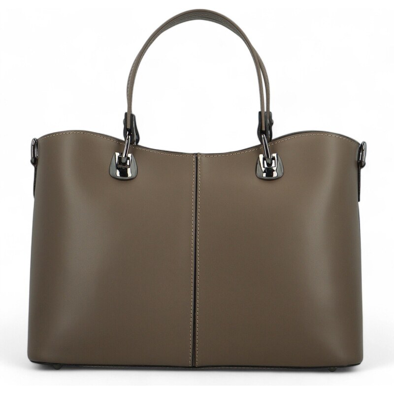 Delami Vera Pelle Dámska kožená kabelka do ruky taupe - Delami Abstira 60175615