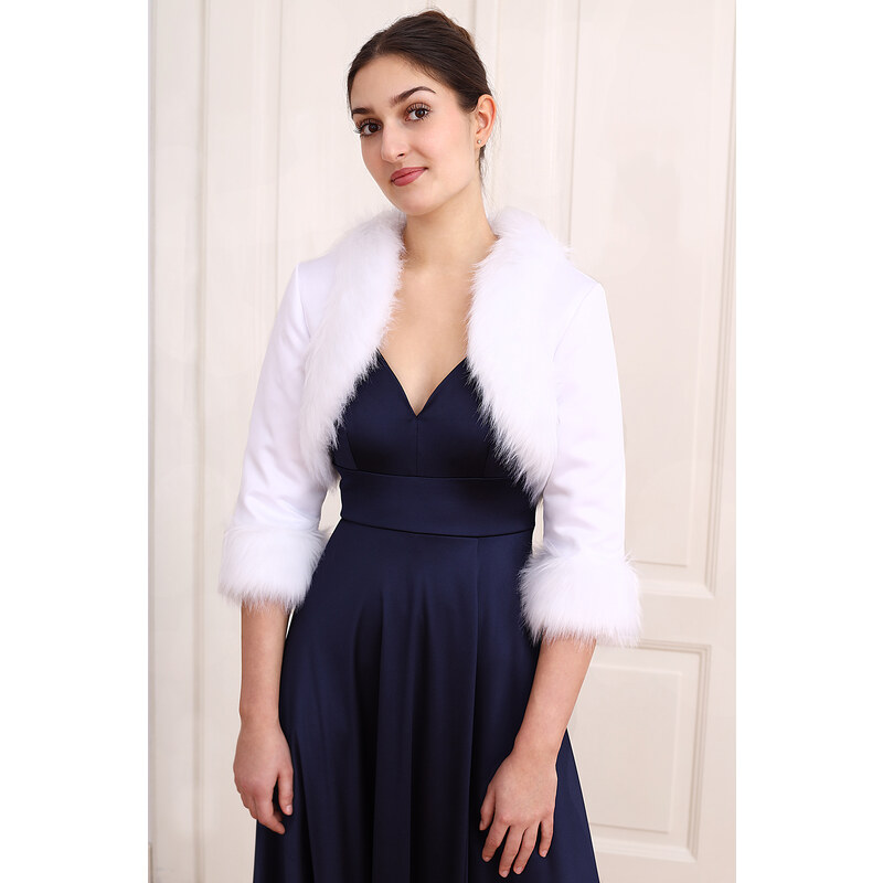 Glara Zimné bolerko k luxusným šatám 60121542