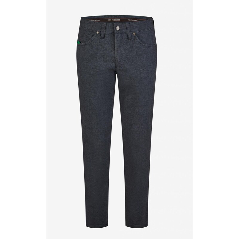 Pánske antracitové nohavice wool-look CLUB OF COMFORT modern fit 60121944