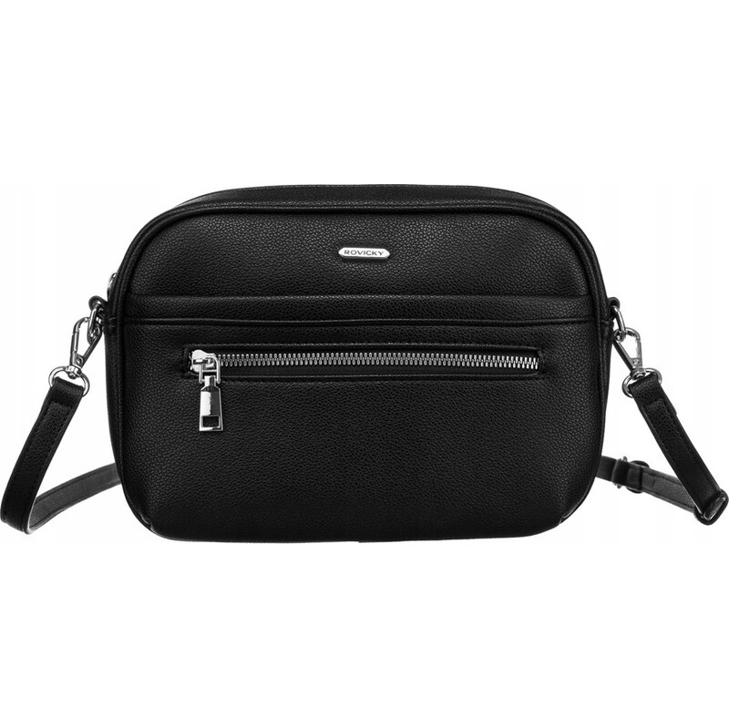 Rovicky čierna malá messenger kabelka R-074-01 56785152