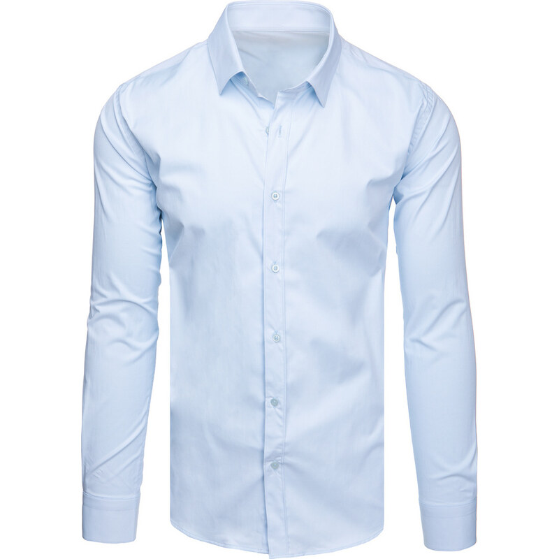 BASIC Elegantná svetlomodrá pánska košeľa DX2614 67215219