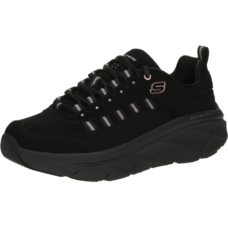SKECHERS Nízke tenisky DLUX WALKER 2.0 čierna / strieborná 67183188