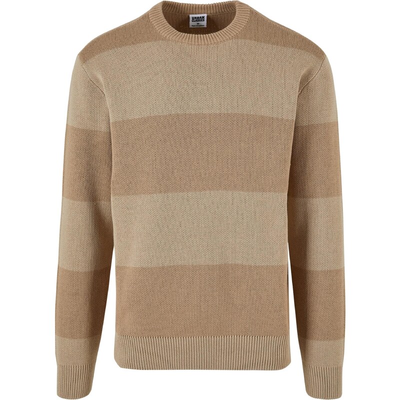 Urban Classics Sveter béžová / tmavobéžová 60133877