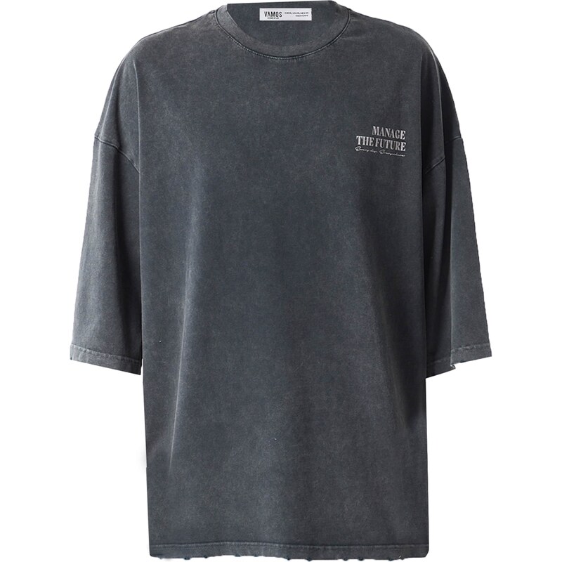 VAMOS CLO Tričko čierna / biela 60683664