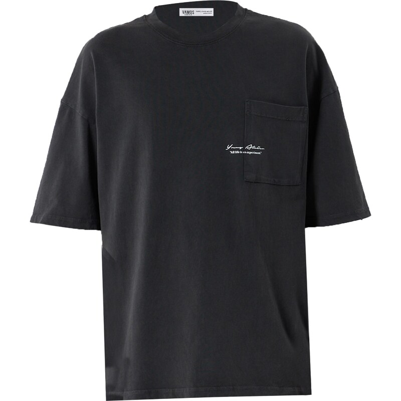 VAMOS CLO Tričko čierna / biela 60683692