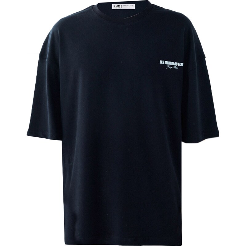 VAMOS CLO Tričko čierna / biela 60683791