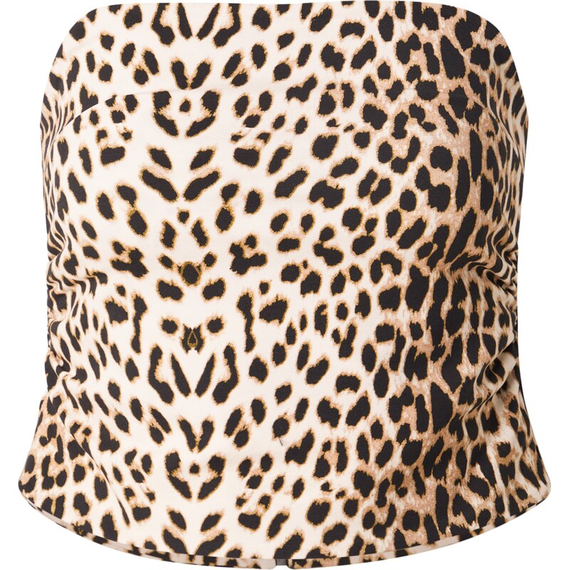 OH APRIL Top Esme farba ťavej srsti / svetlobéžová / čierna 61944993