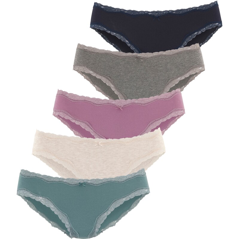 VIVANCE Nohavičky béžová melírovaná / námornícka modrá / sivá 66833988