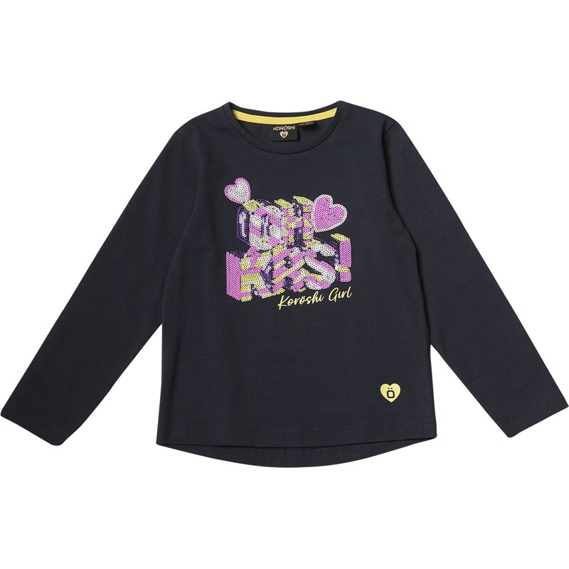 KOROSHI Tričko námornícka modrá / žltá / orchideová / biela 60134013