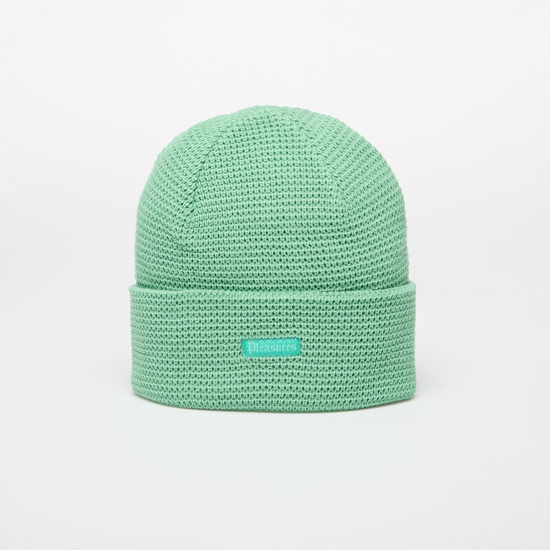 Čiapka PLEASURES Old E Waffle Beanie Matcha Universal 60148990