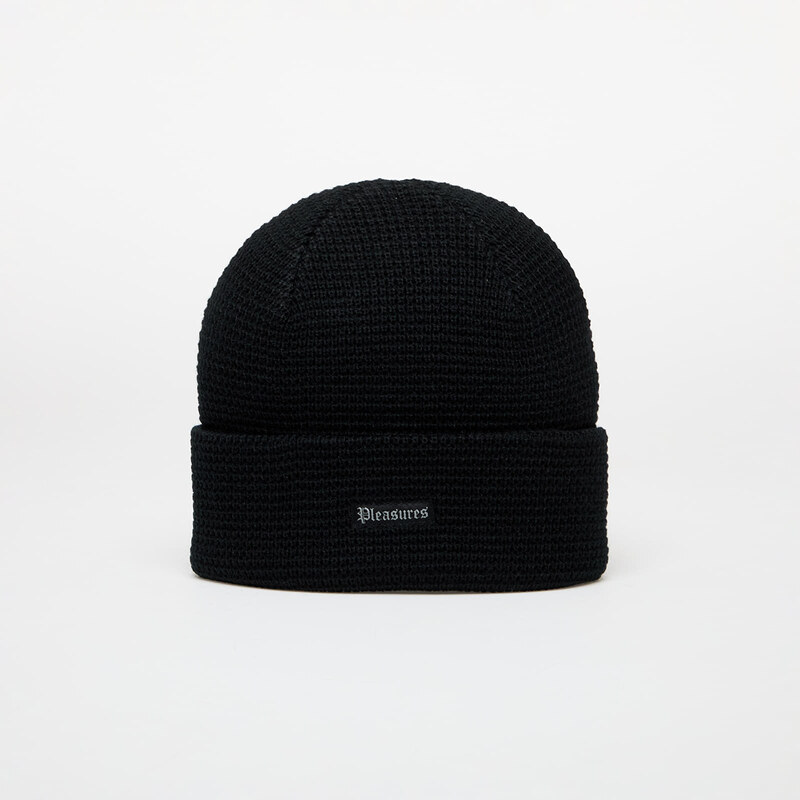Čiapka PLEASURES Old E Waffle Beanie Black Universal 60219959