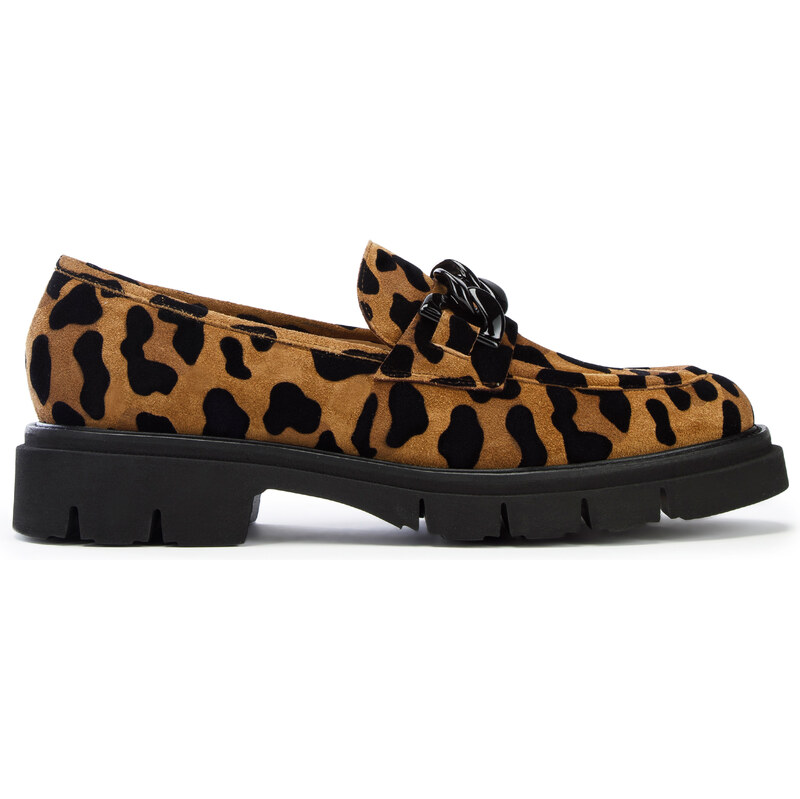 Wittchen Dámske semišové mokasíny so zvieracou potlačou 97-D-103-4 49952286