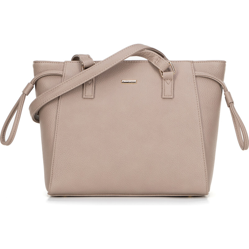 Wittchen Dámska shopperka s ozdobnými sťahovacími šnúrkami šedá 29-4Y 66392581