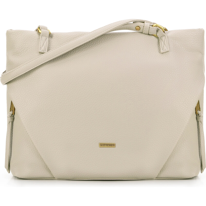 Krémová dámska shopper kabelka Wittchen 99-4Y-705-9 66065510