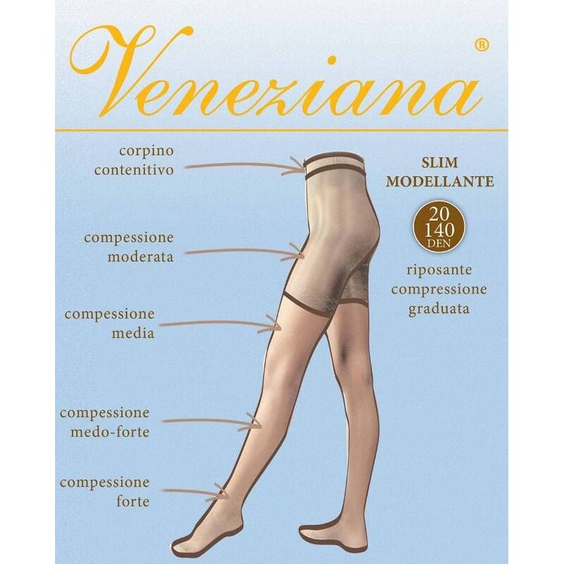 Veneziana Pančuchy proti opuchom a únave nôh Slim 20/140 DEN-s, Farba 51452222